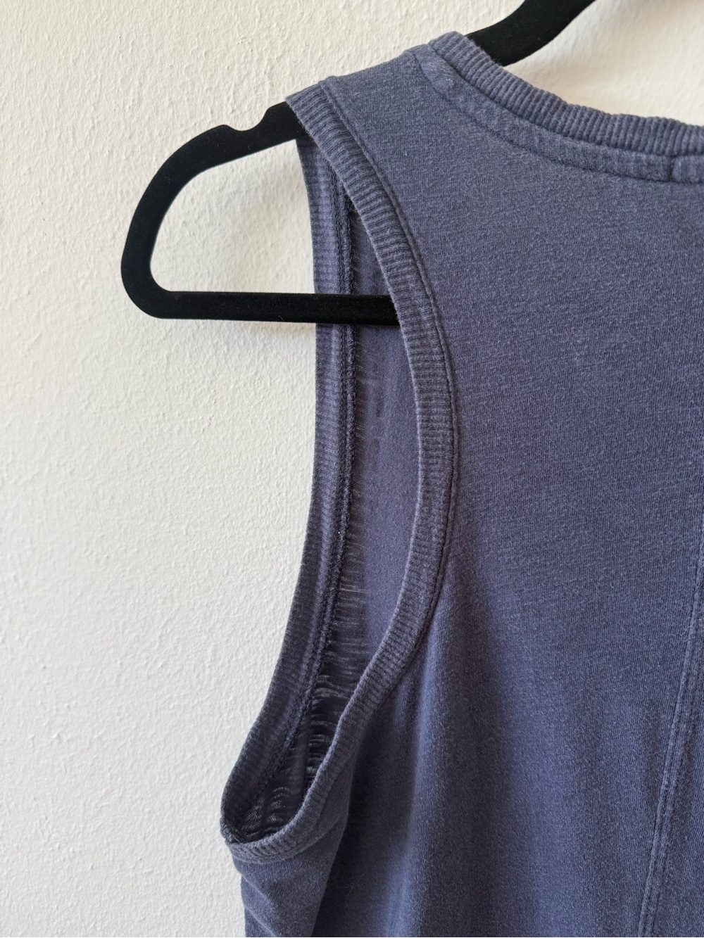 Z Supply Sleeveless V-Neck Casual Midi Dress in Navy - Picture 6 of 8